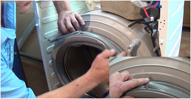 Cách tháo gioăng máy giặt Electrolux 4
